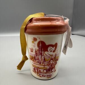 2021 Disney Parks Hollywood Studios Starbucks Cup Ornament with tags